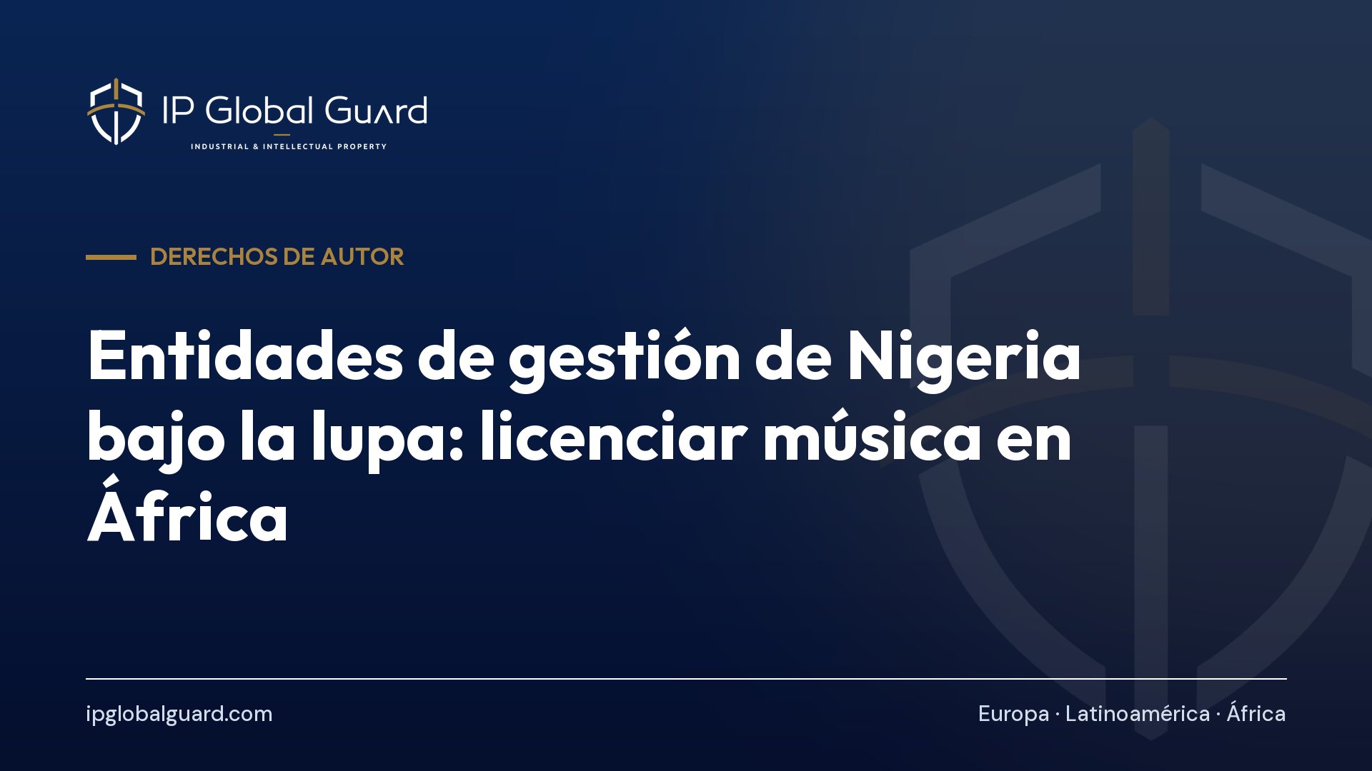 Entidades de gestión de Nigeria bajo la lupa: licenciar música en África
