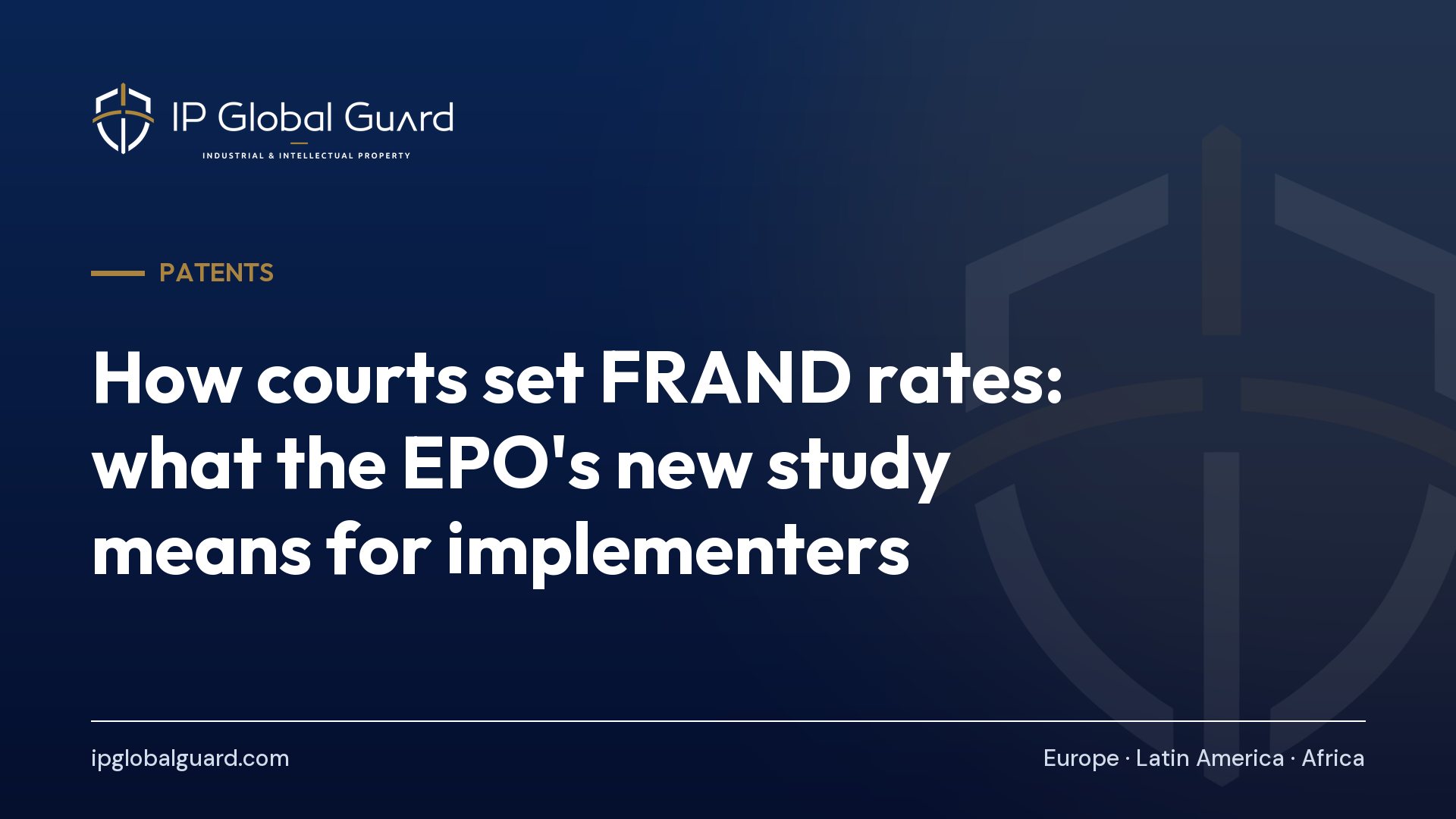 How courts set FRAND rates: what the EPO’s new study means for implementers