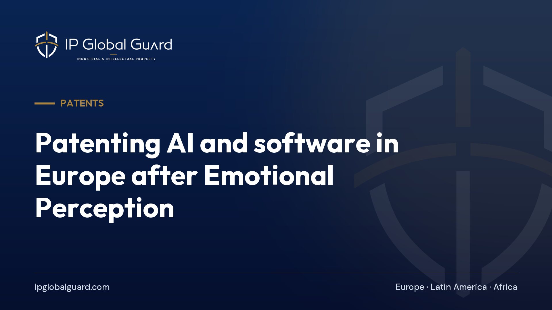 Patenting AI and software in Europe after Emotional Perception