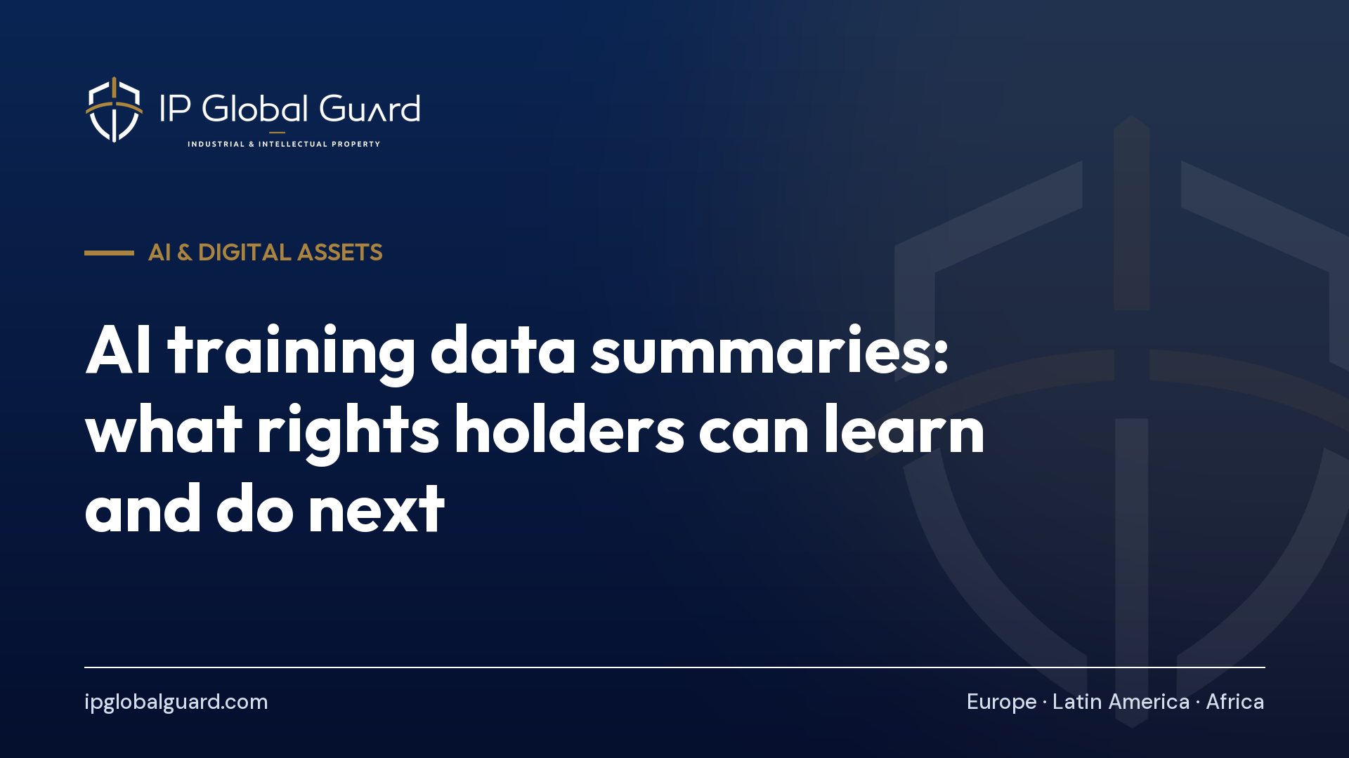 AI training data summaries: what rights holders can learn and do next