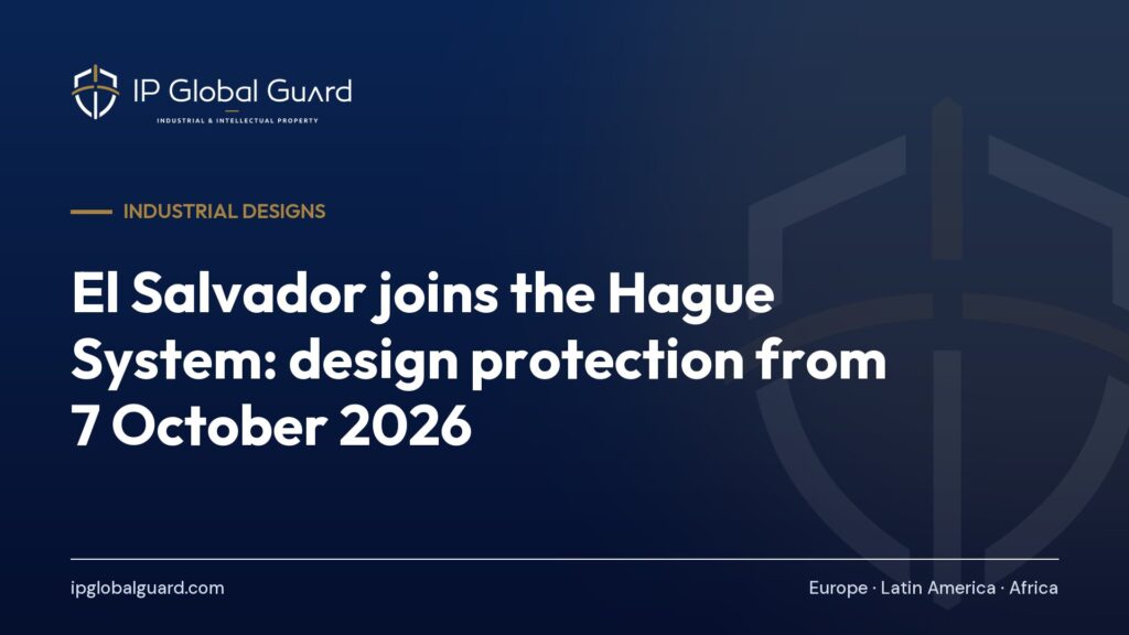 El Salvador joins the Hague System: design protection from 7 October 2026