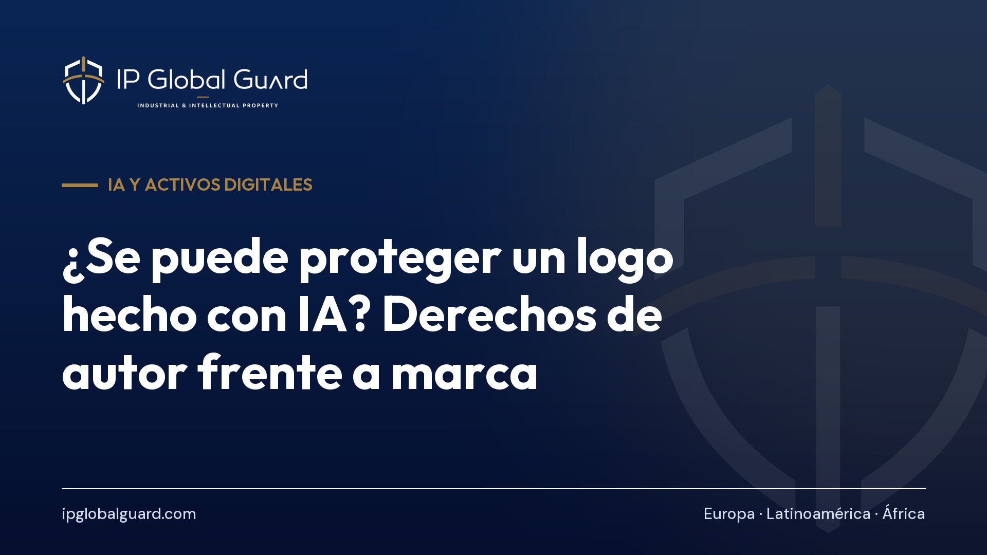 ¿Se puede proteger un logo hecho con IA? Derechos de autor frente a marca