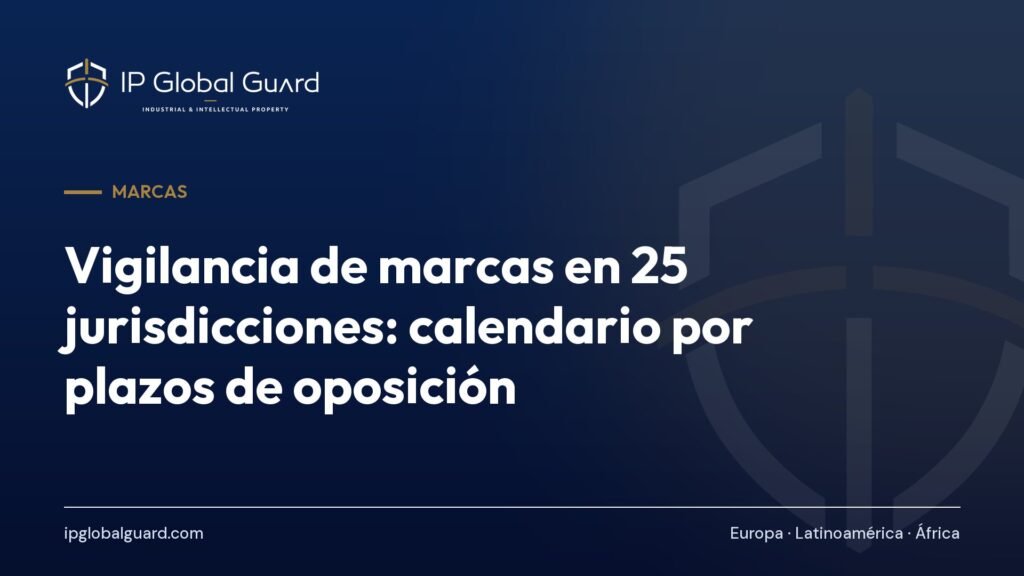 Vigilancia de marcas en 25 jurisdicciones: calendario por plazos de oposición