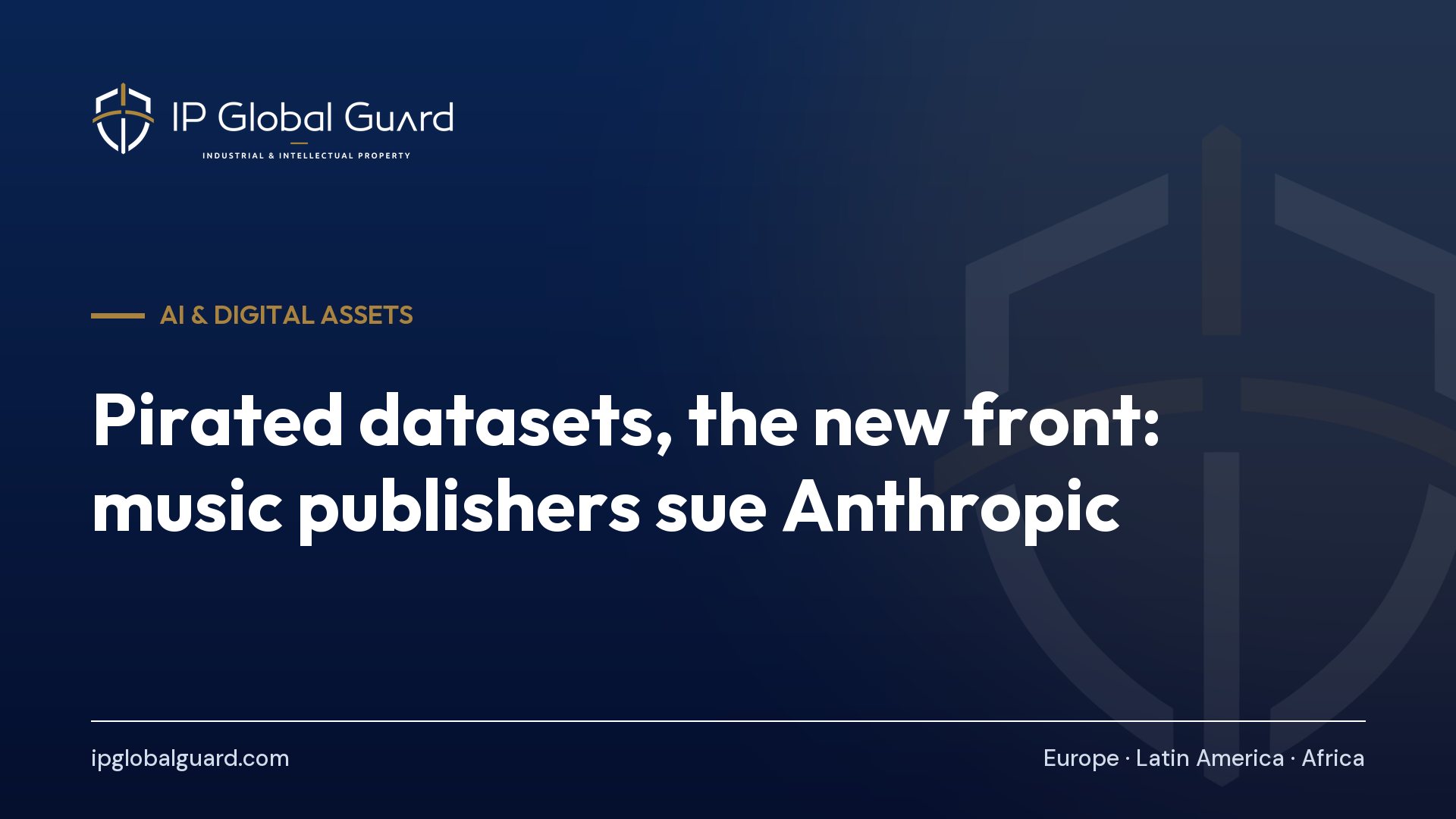 Pirated datasets, the new front: music publishers sue Anthropic
