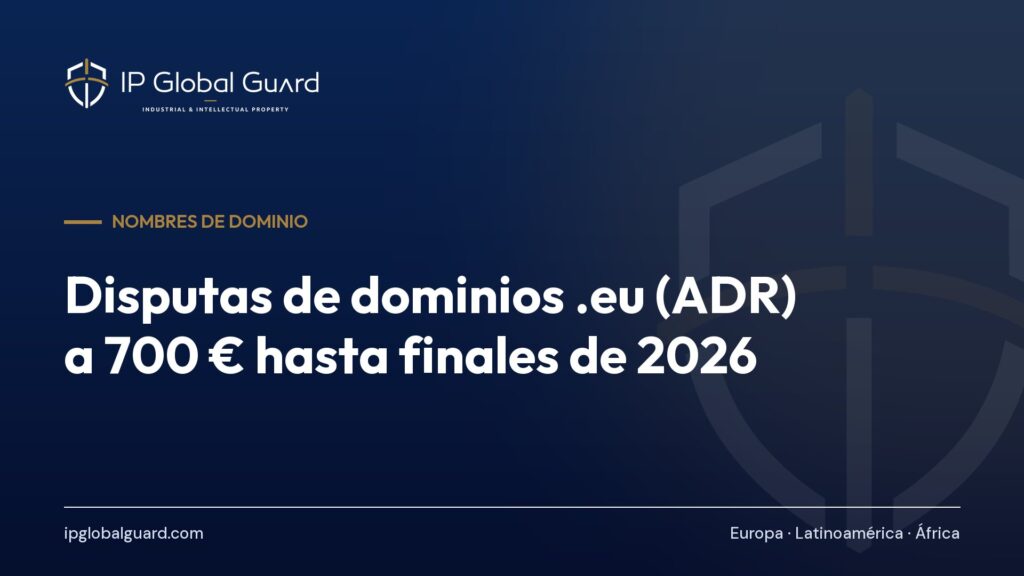 Disputas de dominios .eu (ADR) a 700 € hasta finales de 2026