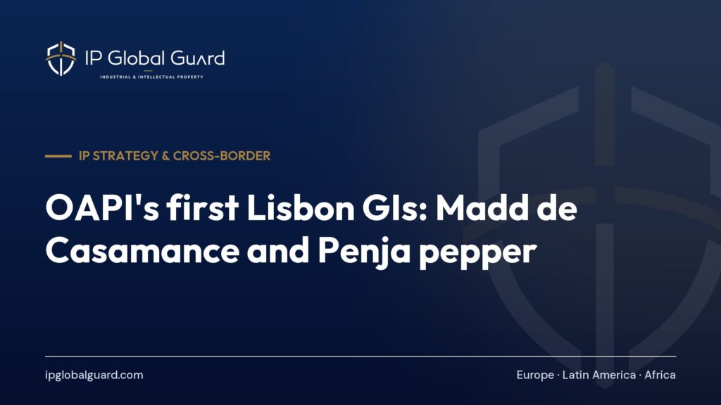 OAPI’s first Lisbon GIs: Madd de Casamance and Penja pepper