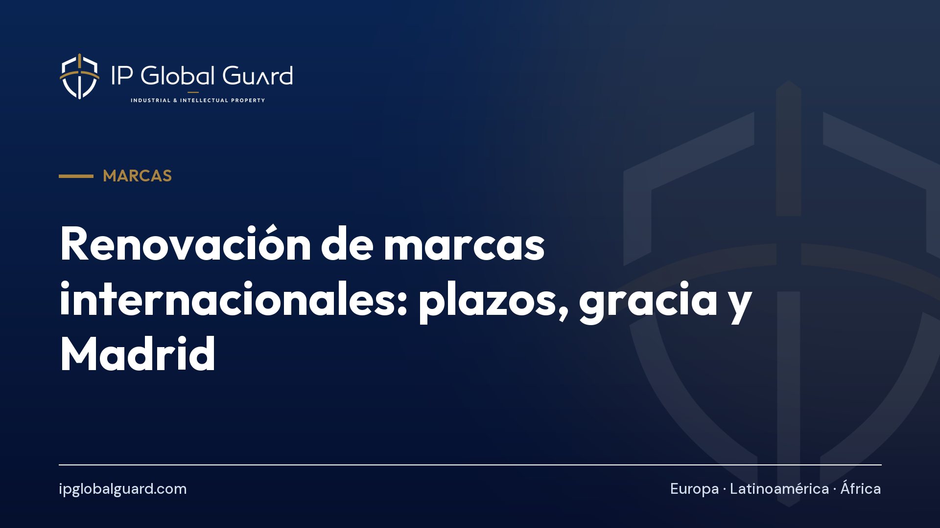 Renovación de marcas internacionales: plazos, gracia y Madrid