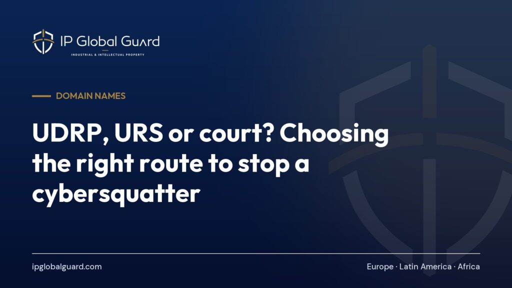 UDRP, URS or court? Choosing the right route to stop a cybersquatter