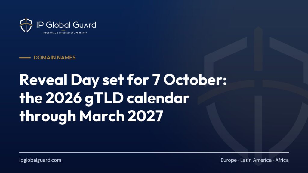 Reveal Day set for 7 October: the 2026 gTLD calendar through March 2027