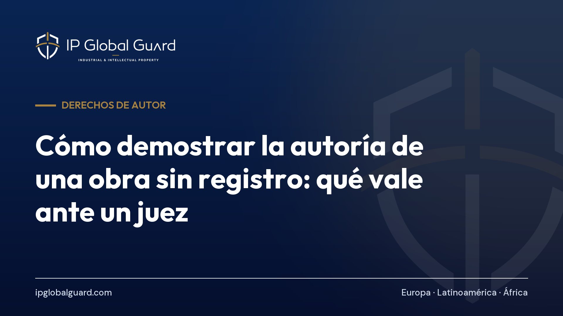 Cómo demostrar la autoría de una obra sin registro: qué vale ante un juez