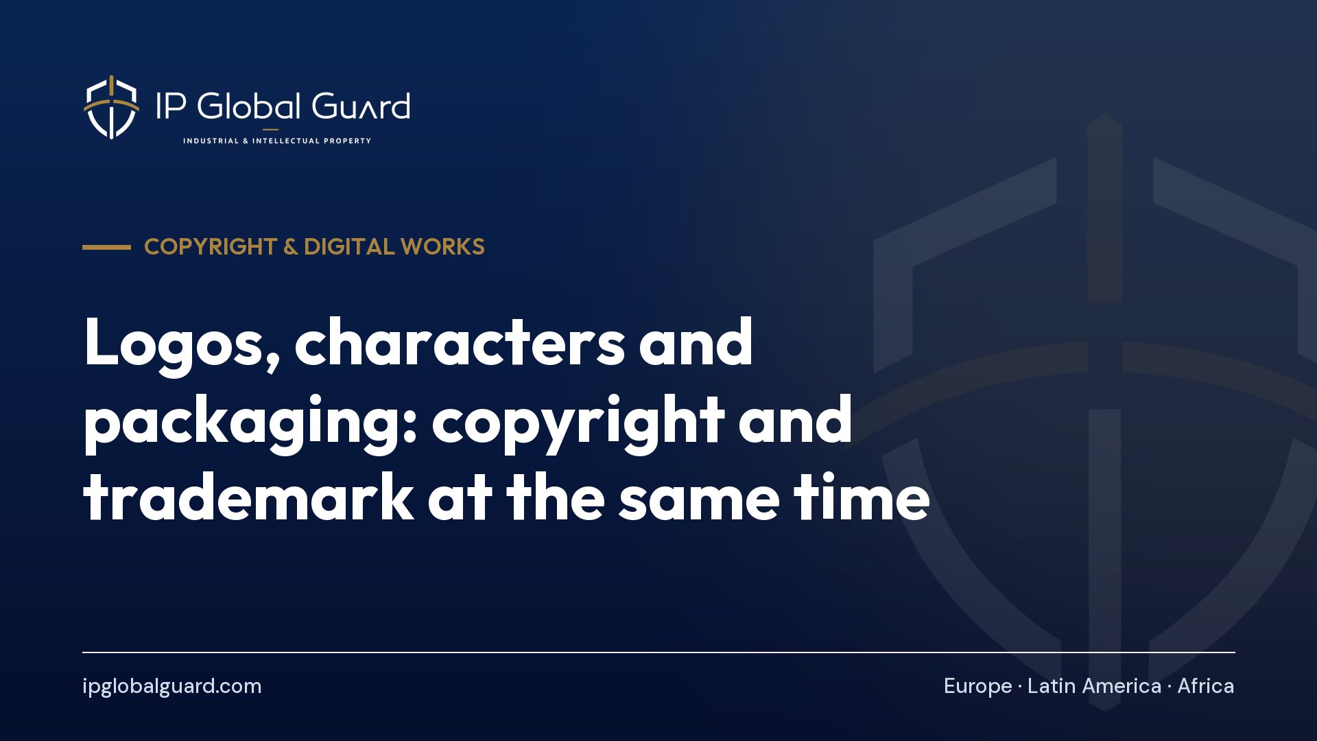 Logos, characters and packaging: copyright and trademark at the same time