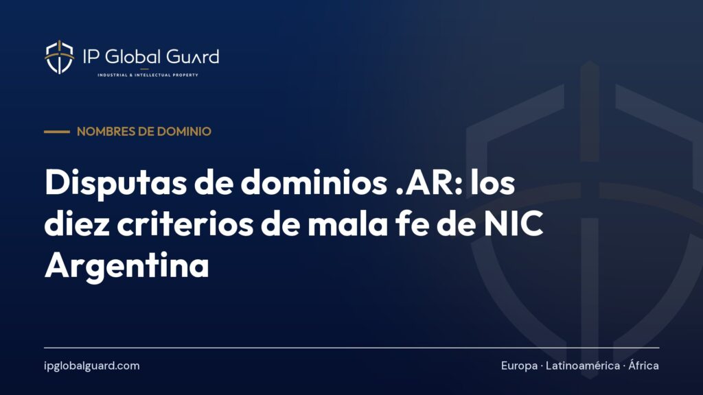 Disputas de dominios .AR: los diez criterios de mala fe de NIC Argentina
