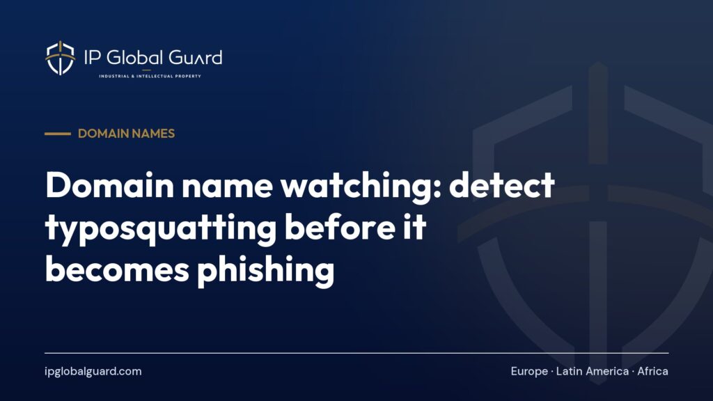 Domain name watching: detect typosquatting before it becomes phishing