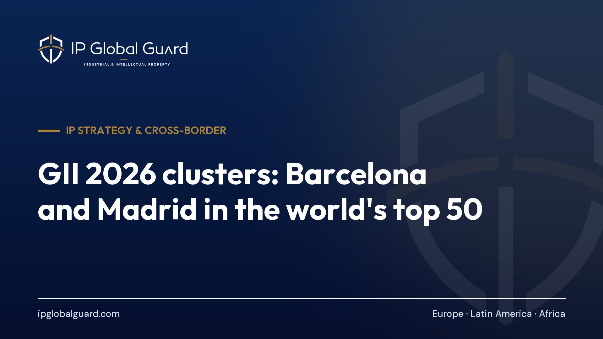 GII 2026 clusters: Barcelona and Madrid in the world’s top 50
