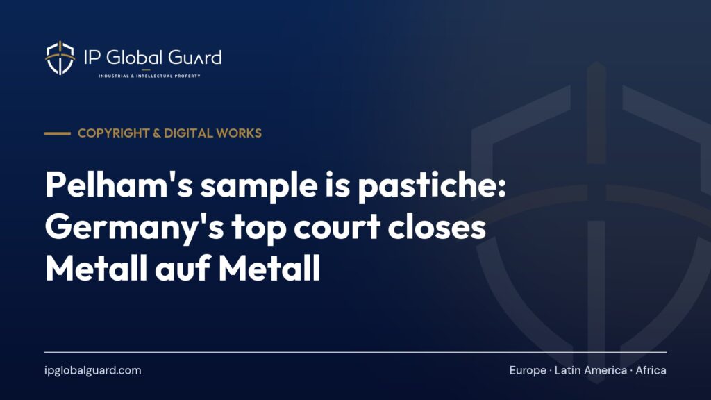 Pelham’s sample is pastiche: Germany’s top court closes Metall auf Metall