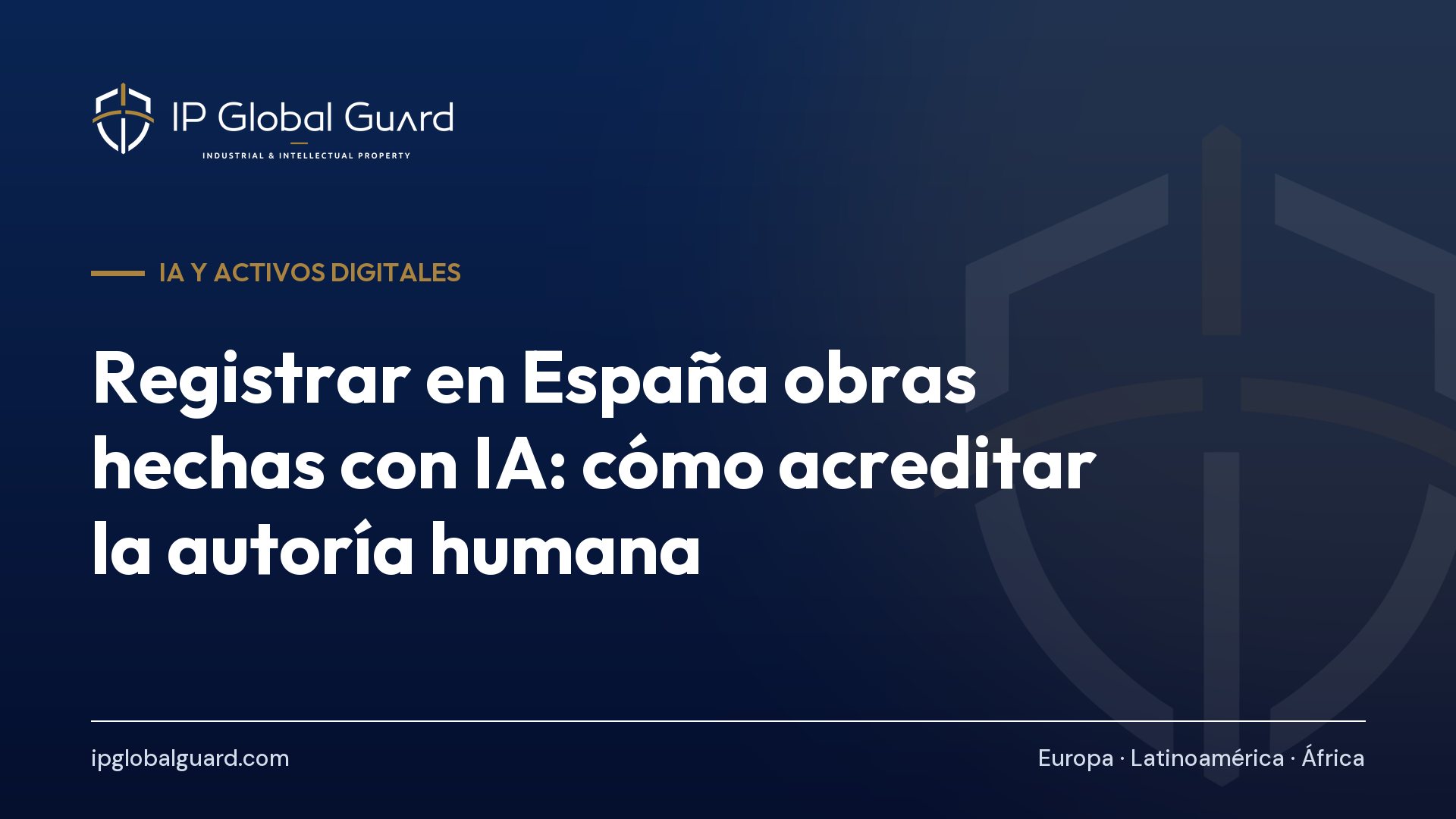 Registrar en España obras hechas con IA: cómo acreditar la autoría humana