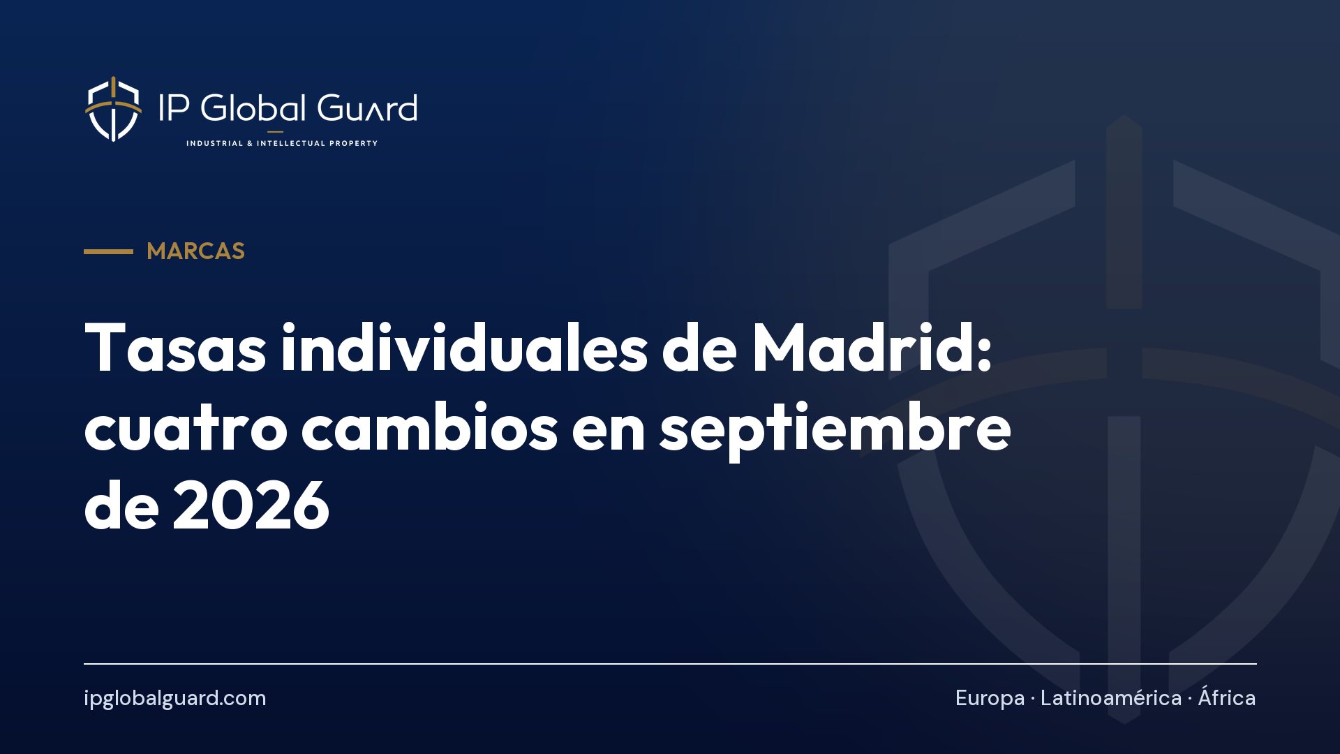 Tasas individuales de Madrid: cuatro cambios en septiembre de 2026