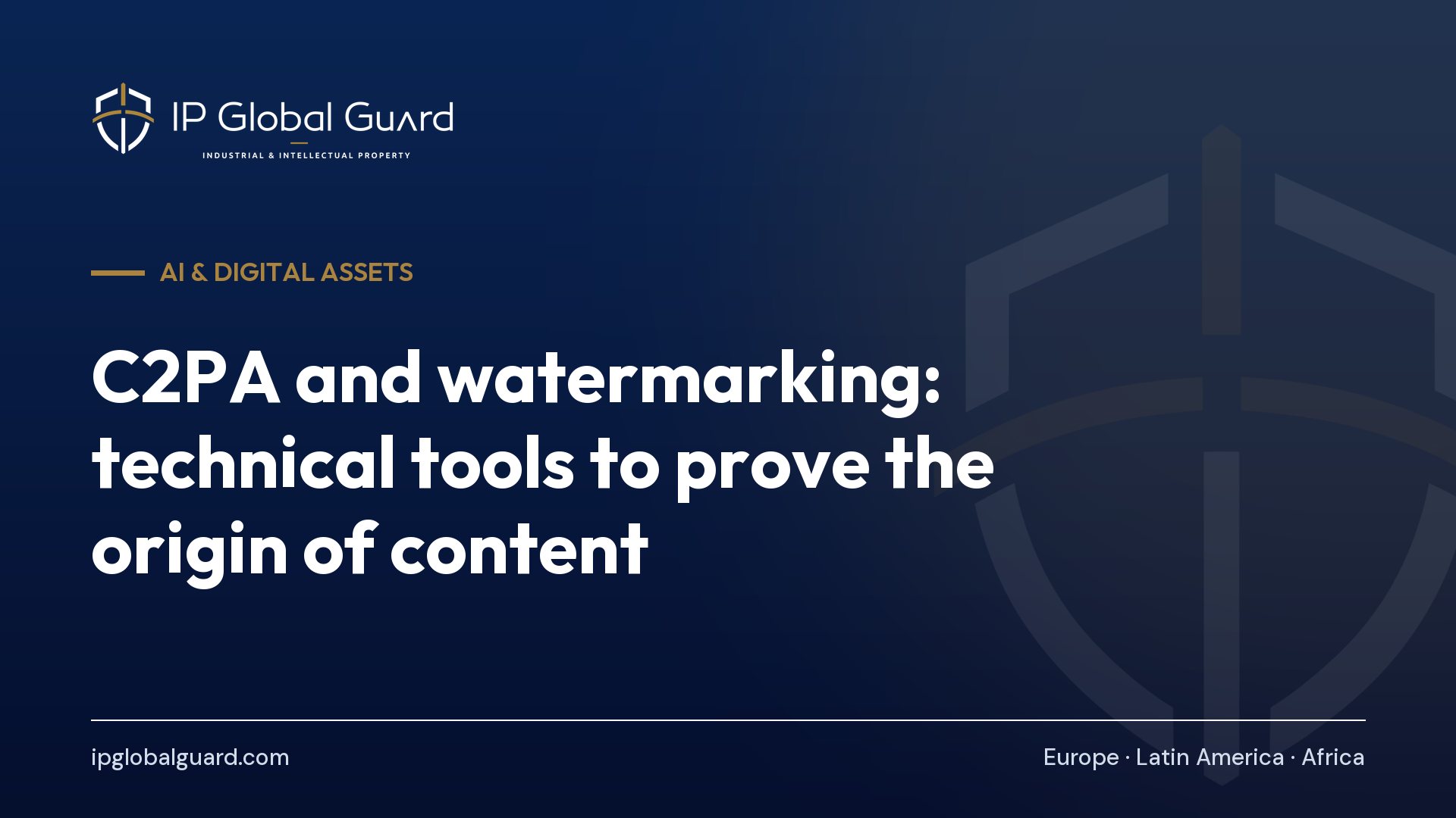 C2PA and watermarking: technical tools to prove the origin of content