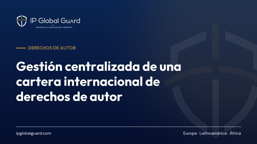 Gestión centralizada de una cartera internacional de derechos de autor